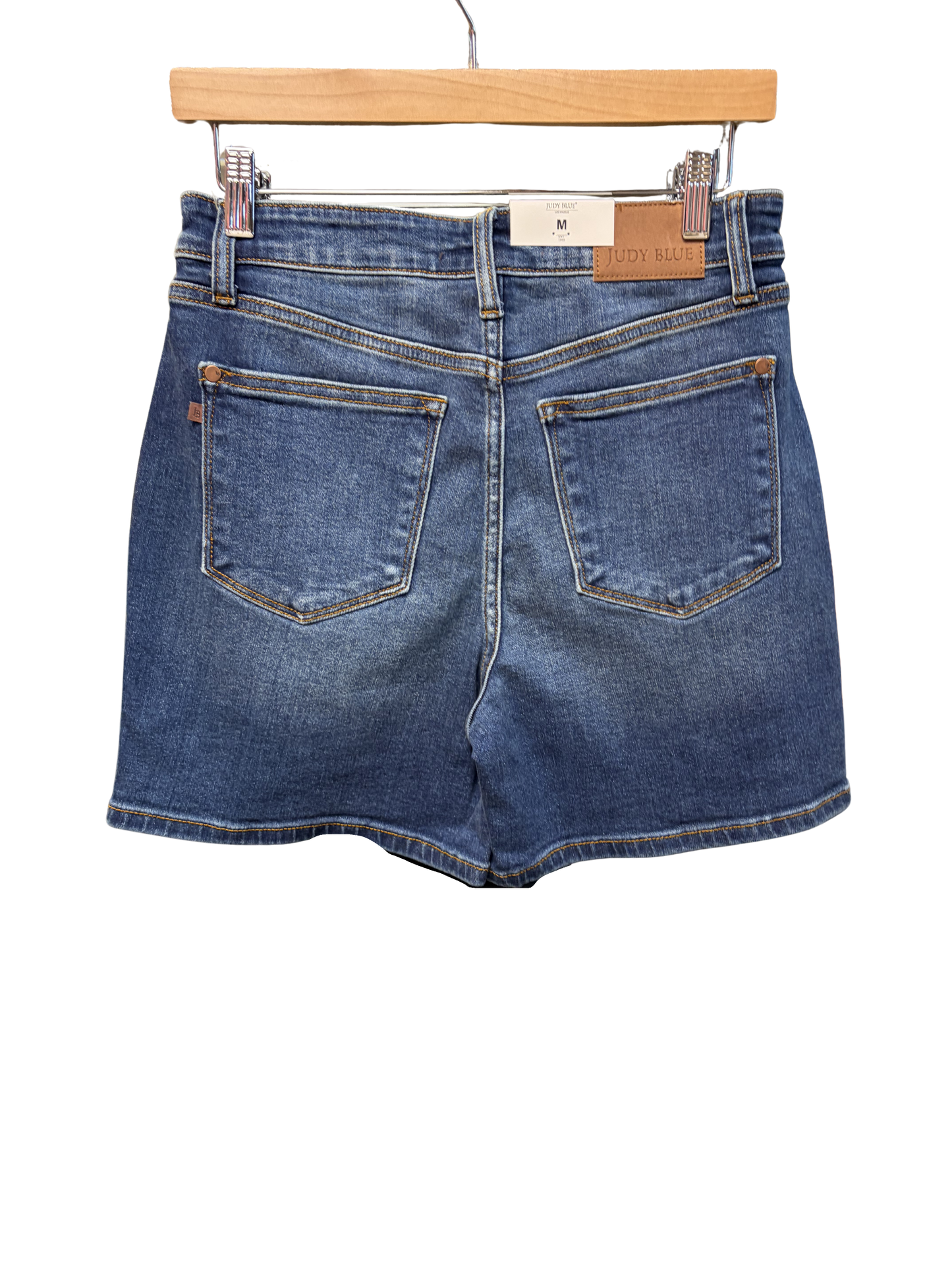 Zoey - 2 button mid length dad Judy Blue shorts