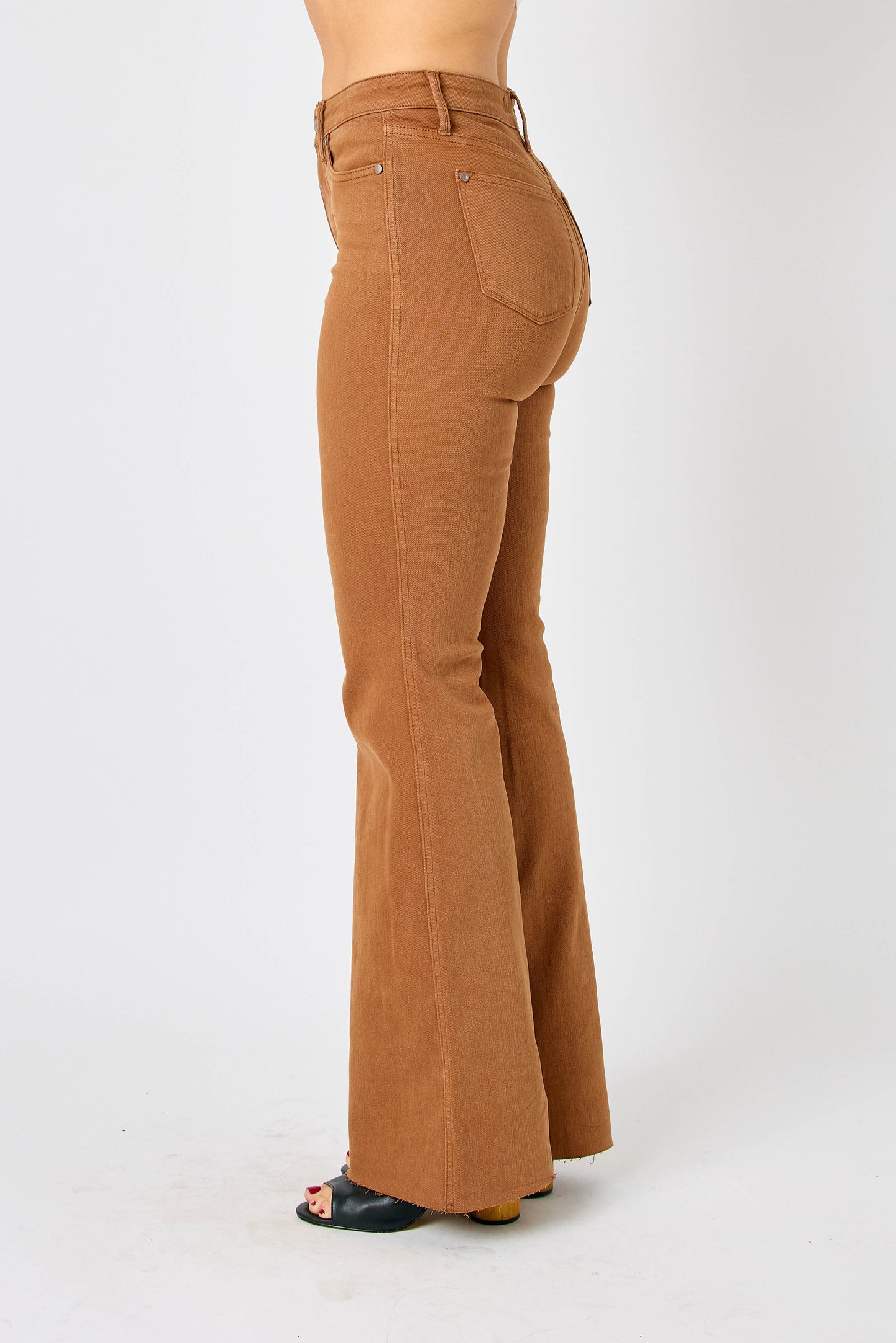 Emily- Judy Blue brown high rise flare