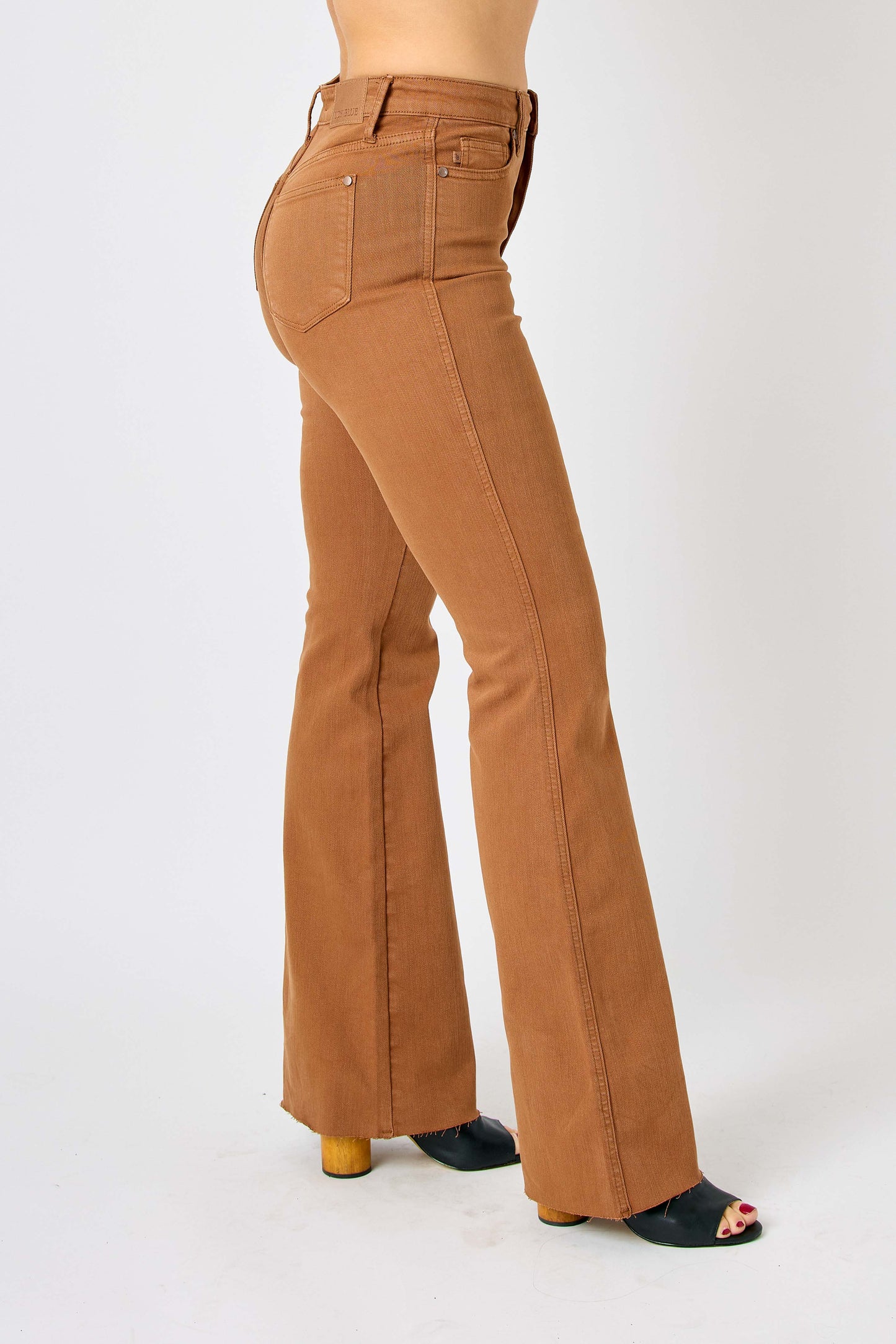 Emily- Judy Blue brown high rise flare