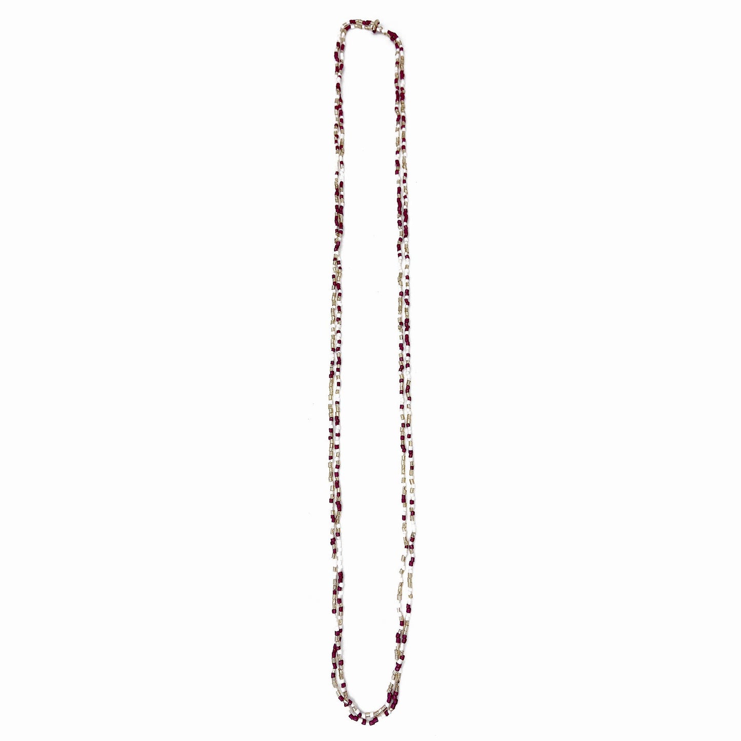 Turquoise water- Seed Bead Multi-Strand Necklace