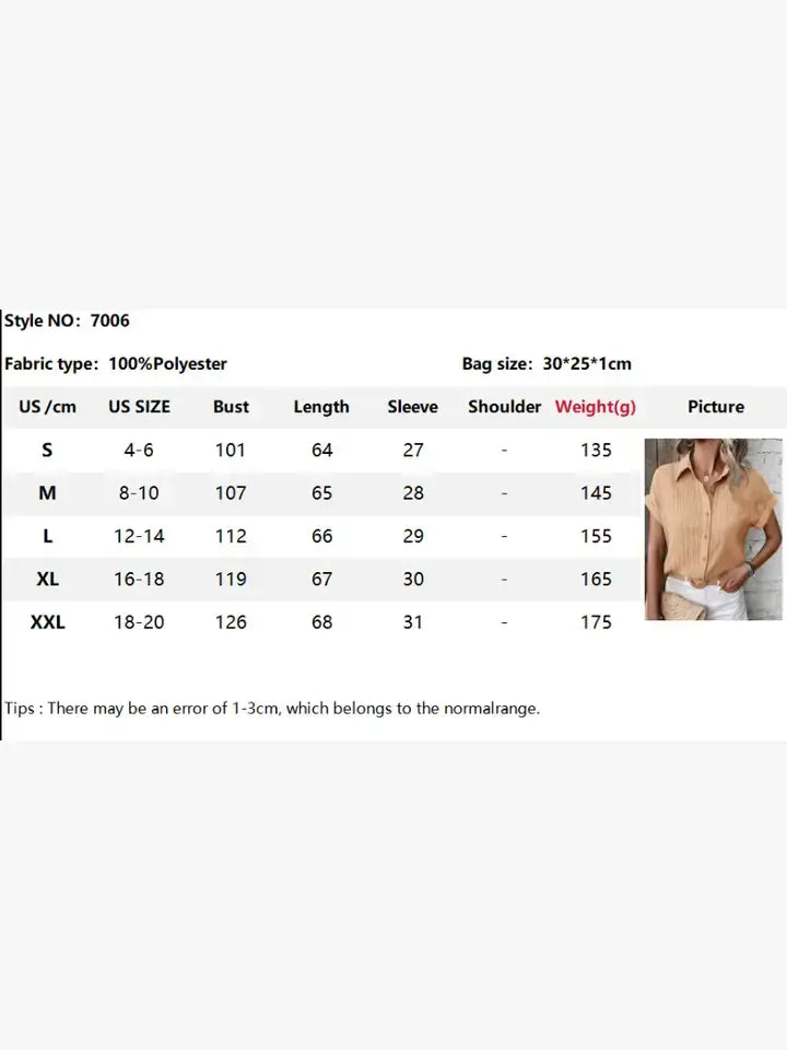 Short Sleeve Button Down Casual Shirt