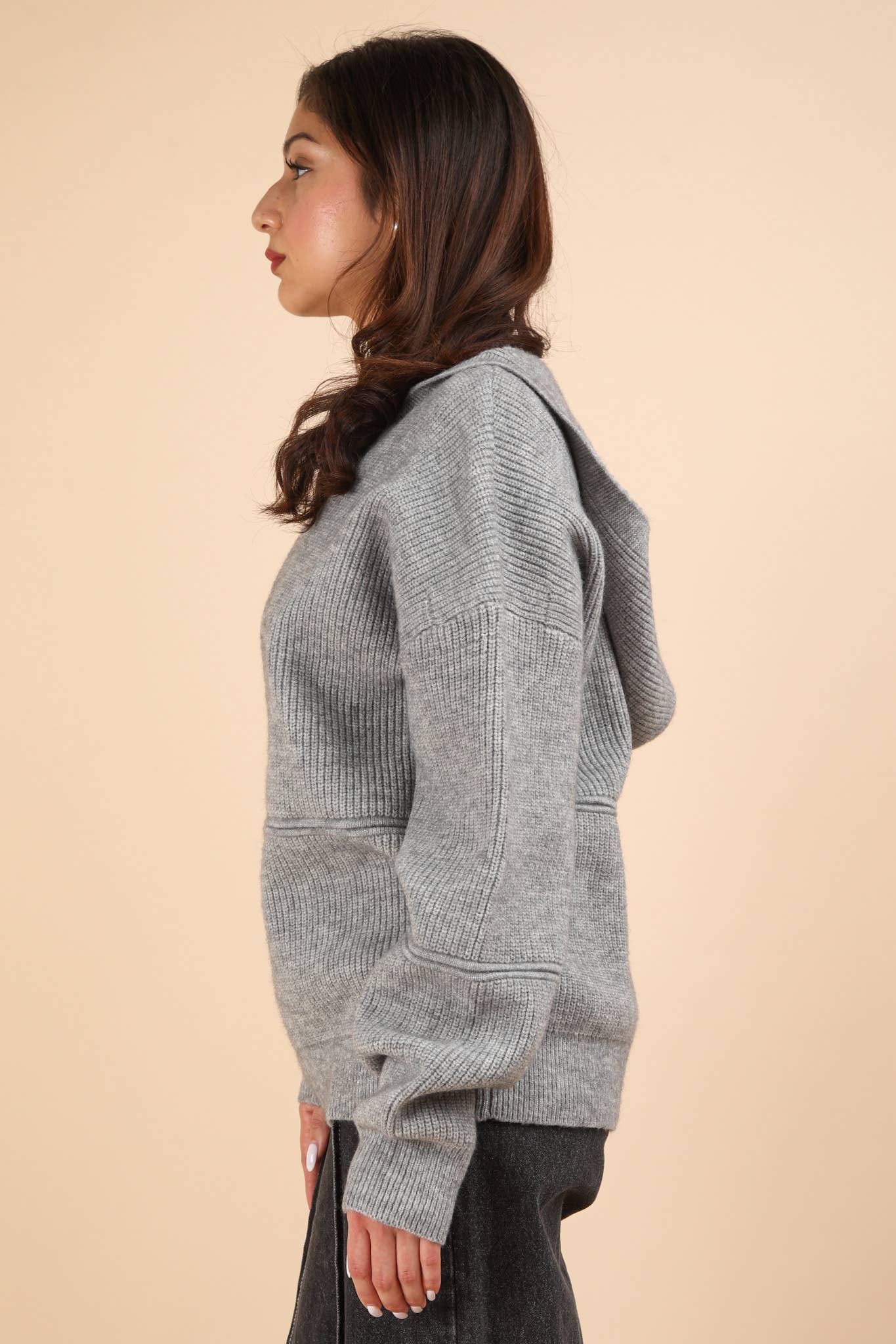 Cozy Oversized Knit hooded Sweater