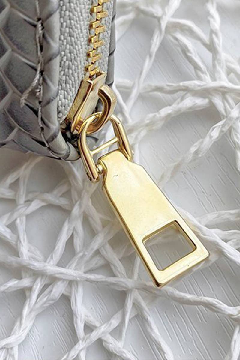 Woven Weave Long Wallet