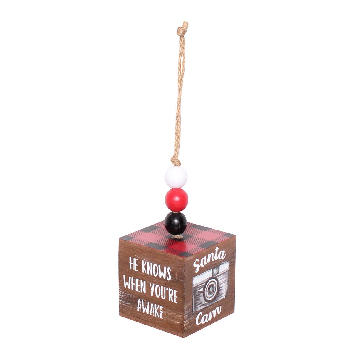 Santa Cam- Cube ornament