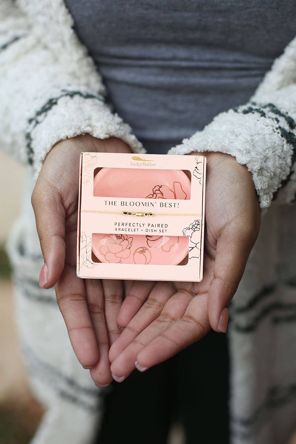 Bracelet + Dish Set— Flower