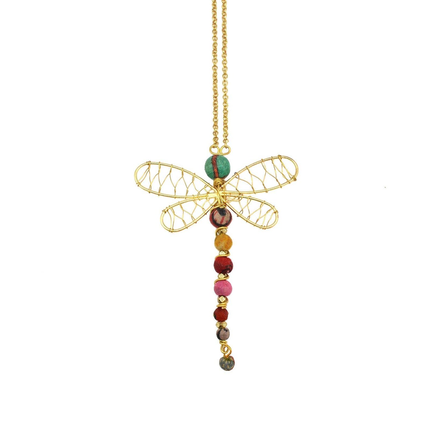 Aasha Dragonfly Pendant Necklace