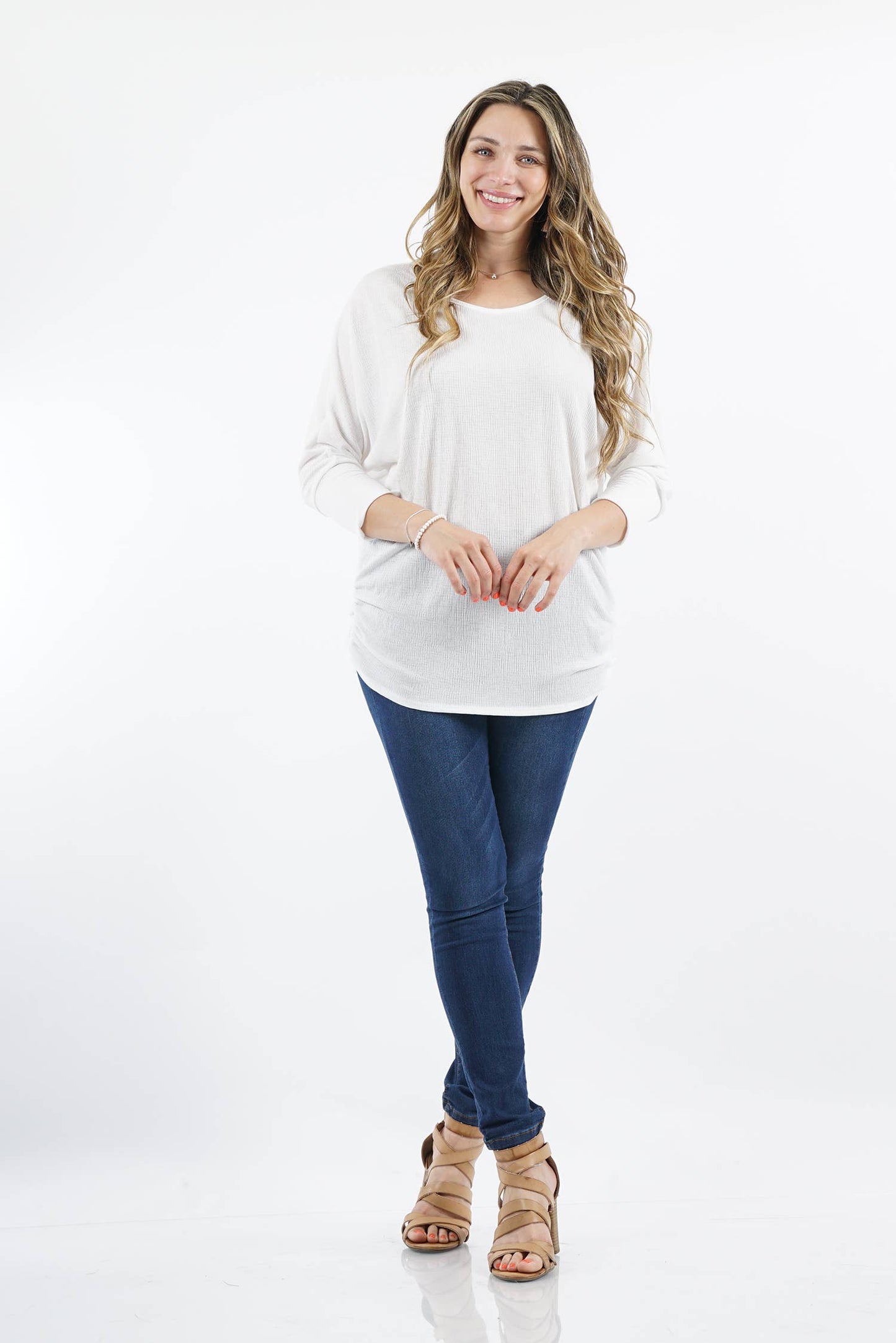 Plus Scoop Neck Dolman Top