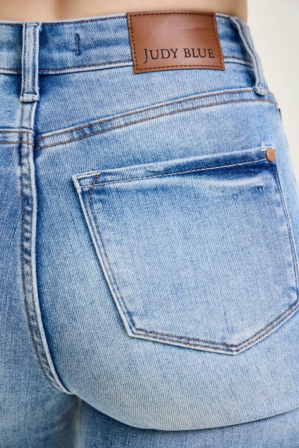 Stella- High rise Tummy Control Straight Judy blue jeans