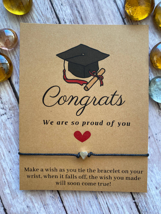 Graduation wish bracelet