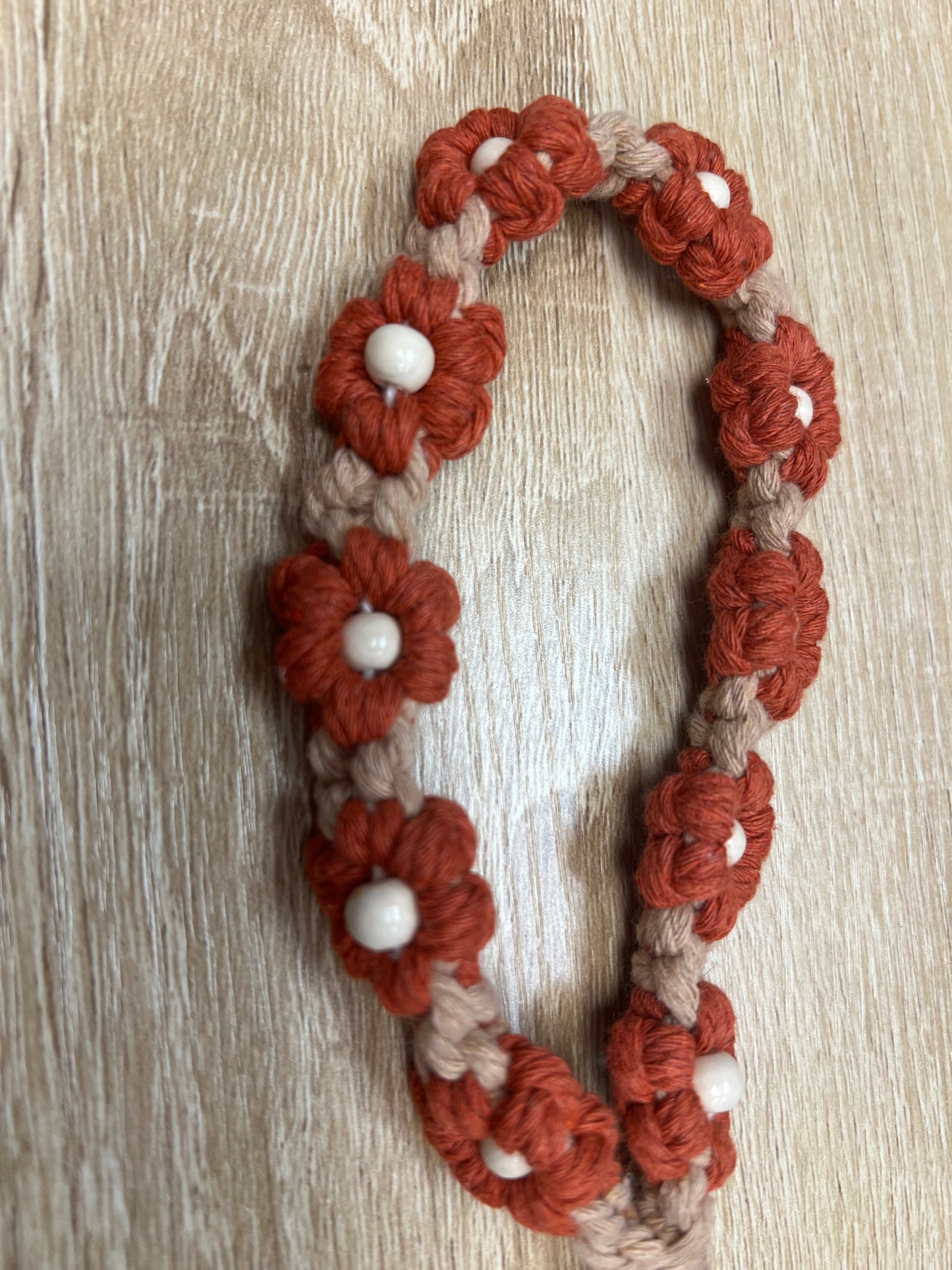Floral macrame key fobs- Amz