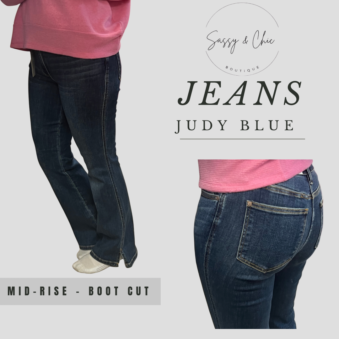 Clara - Mid rise boot cut Judy Blue Jeans