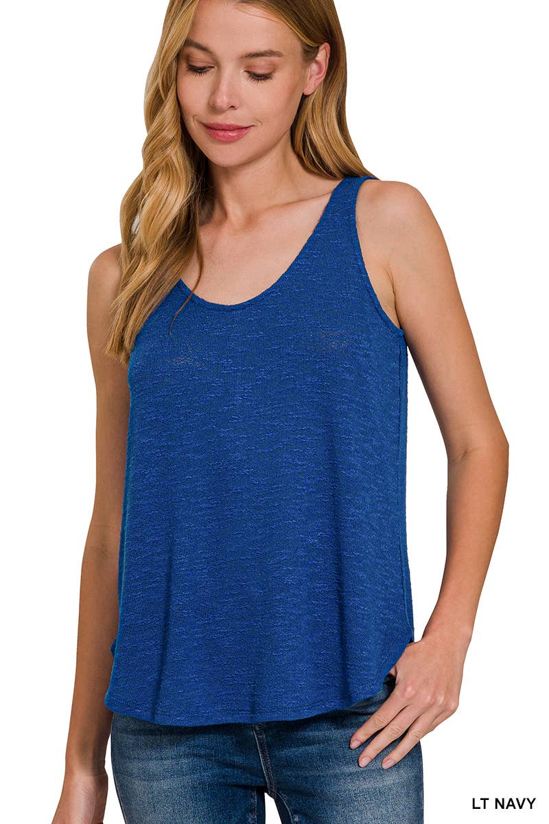 Double Scoop Neck Tank Top