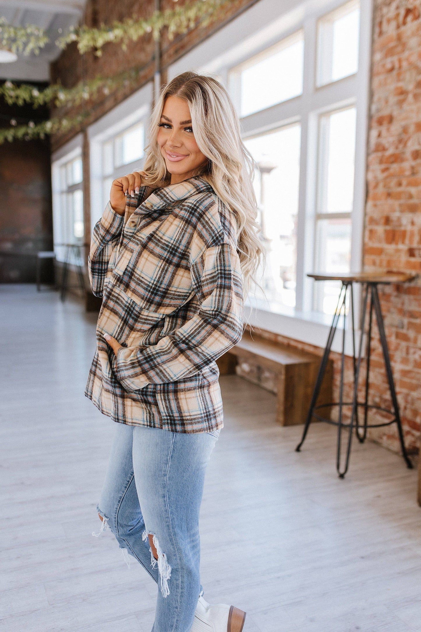 Plaid Pullover Hoodie