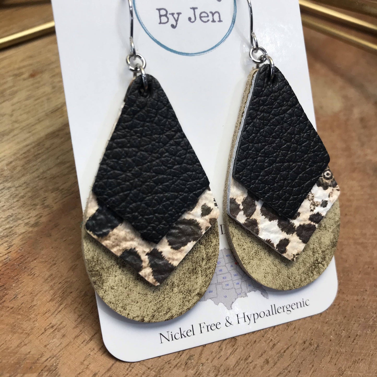 Triple Stacked: Black, Floral Cheetah, Cream