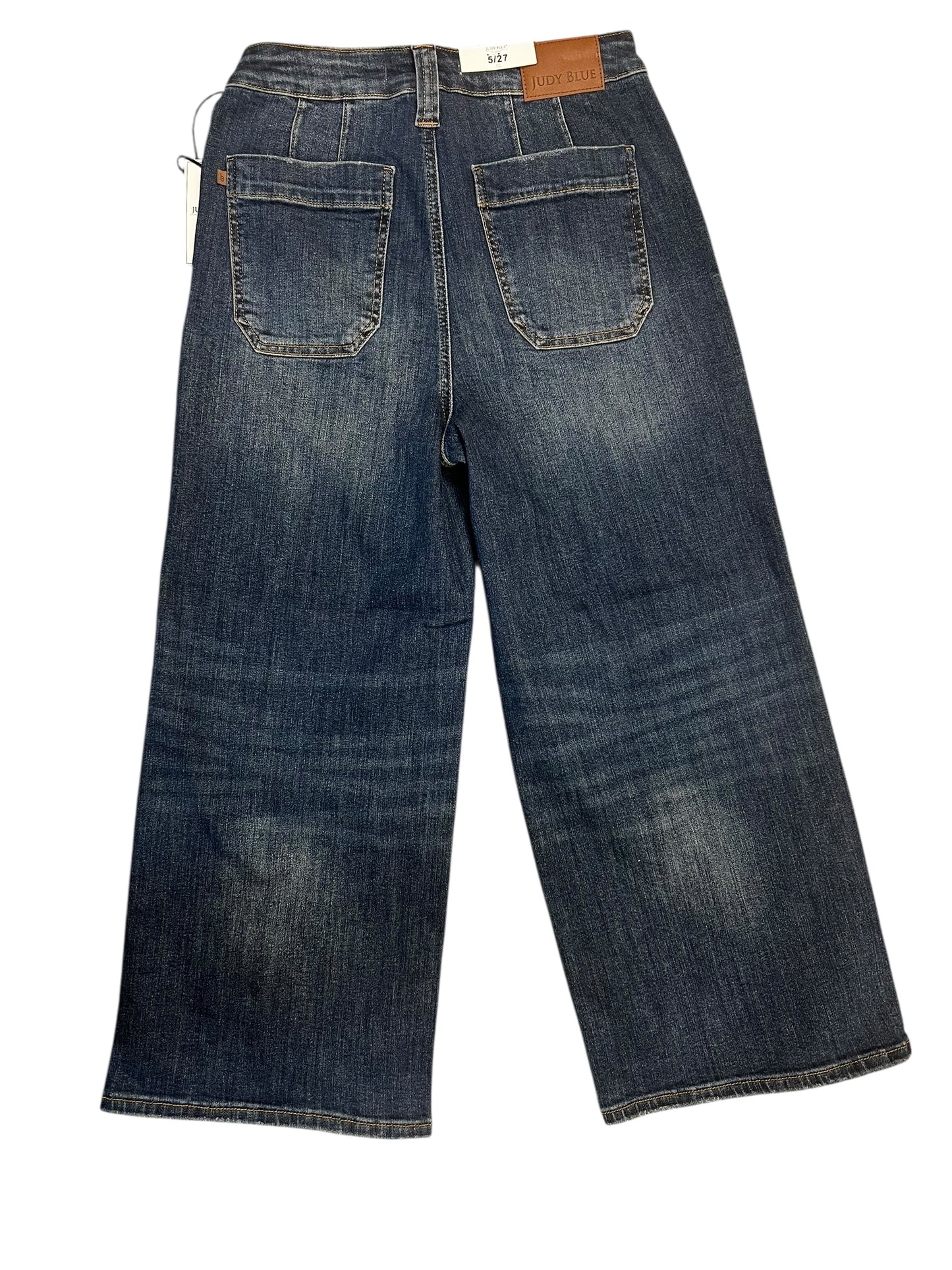 Katie - High rise wide crop utility Judy Blue Jeans