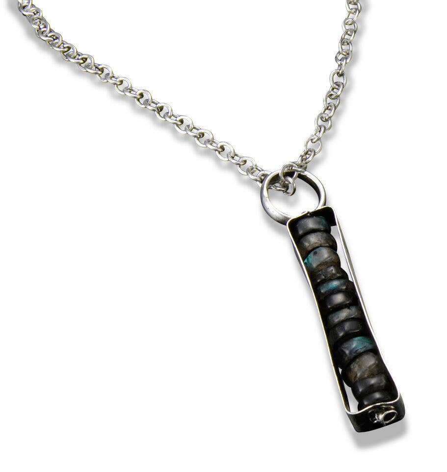 Labradorite Stones Encased Necklace