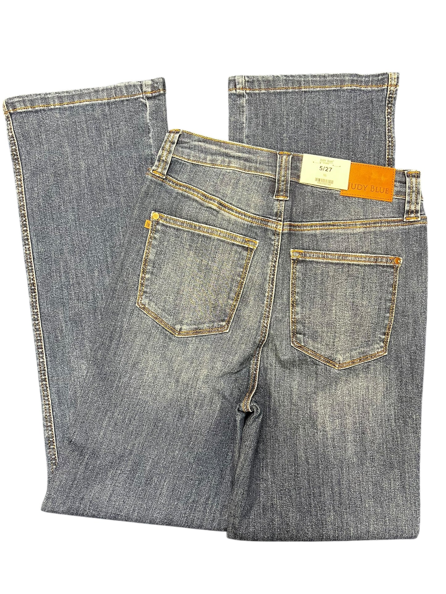 Nora - Judy blue mid rise straight jeans