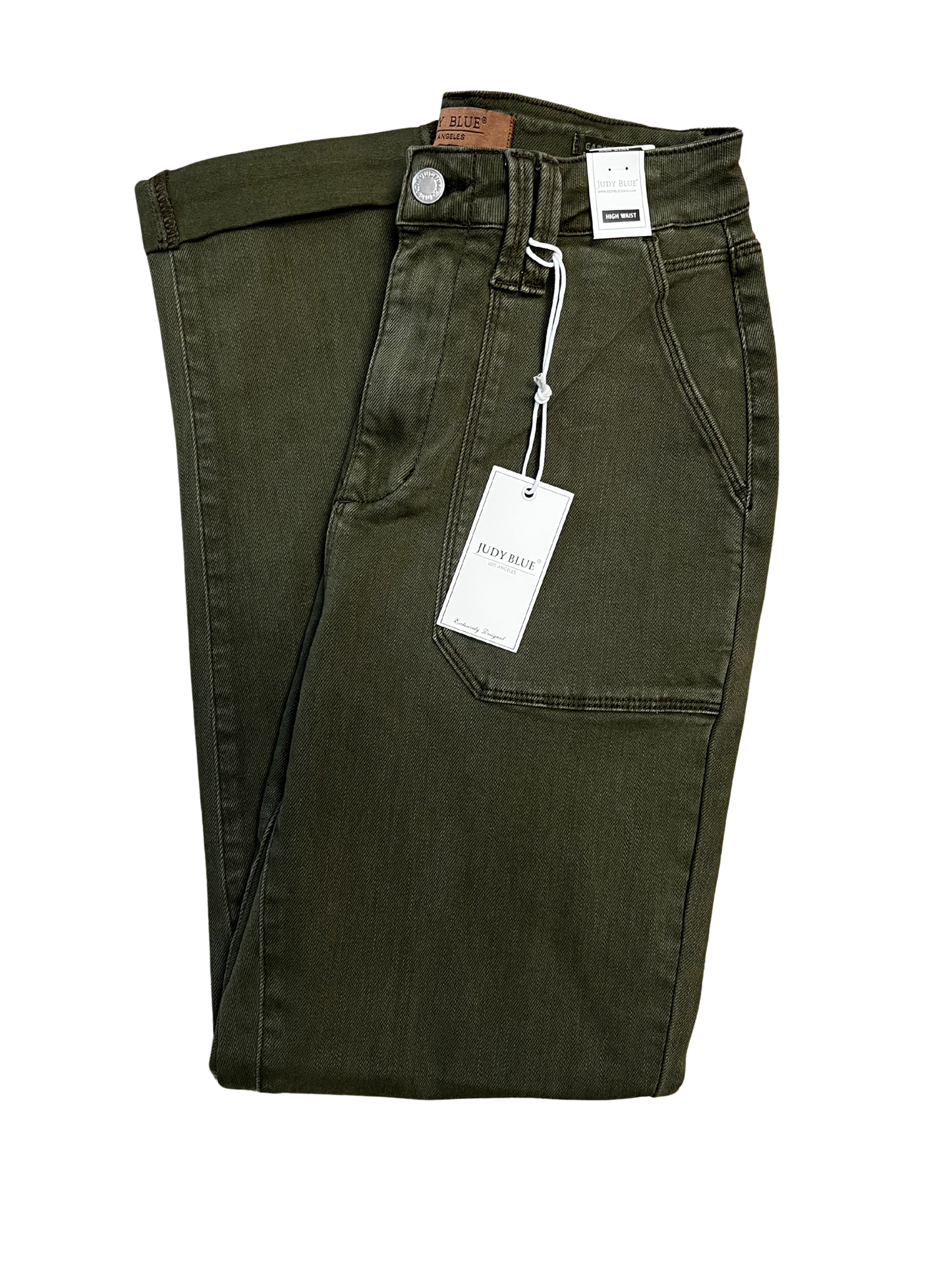 Aurora - High Rise weekender dyed cuffed Judy Blue jeans