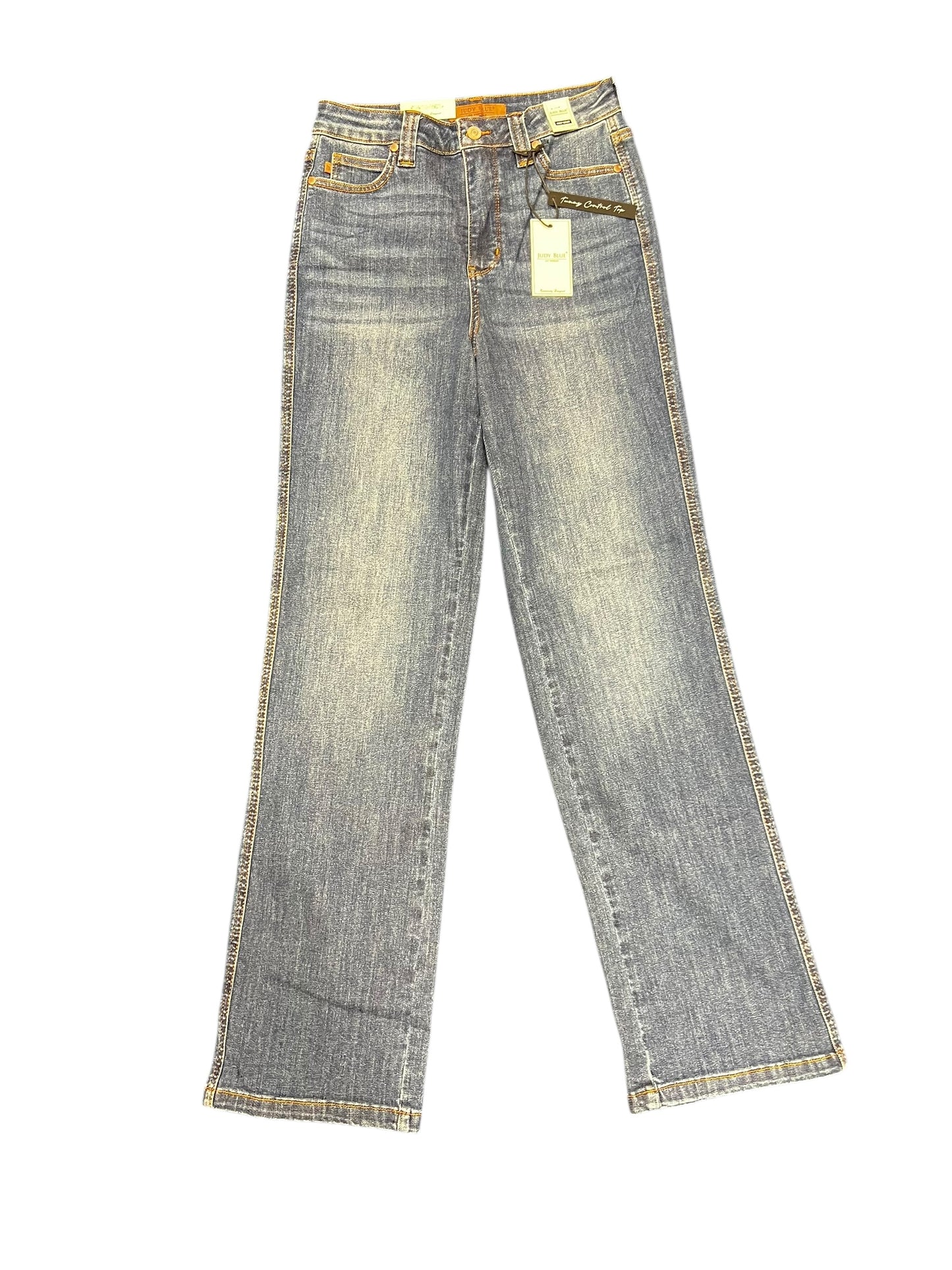 Nora - Judy blue mid rise straight jeans