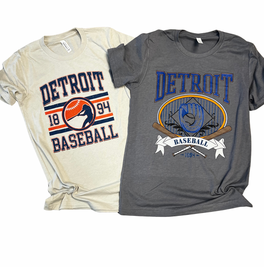 Detroit Baseball tees