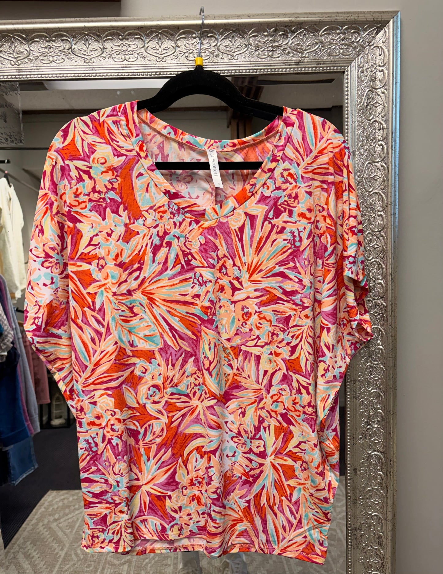 Vibrant floral top