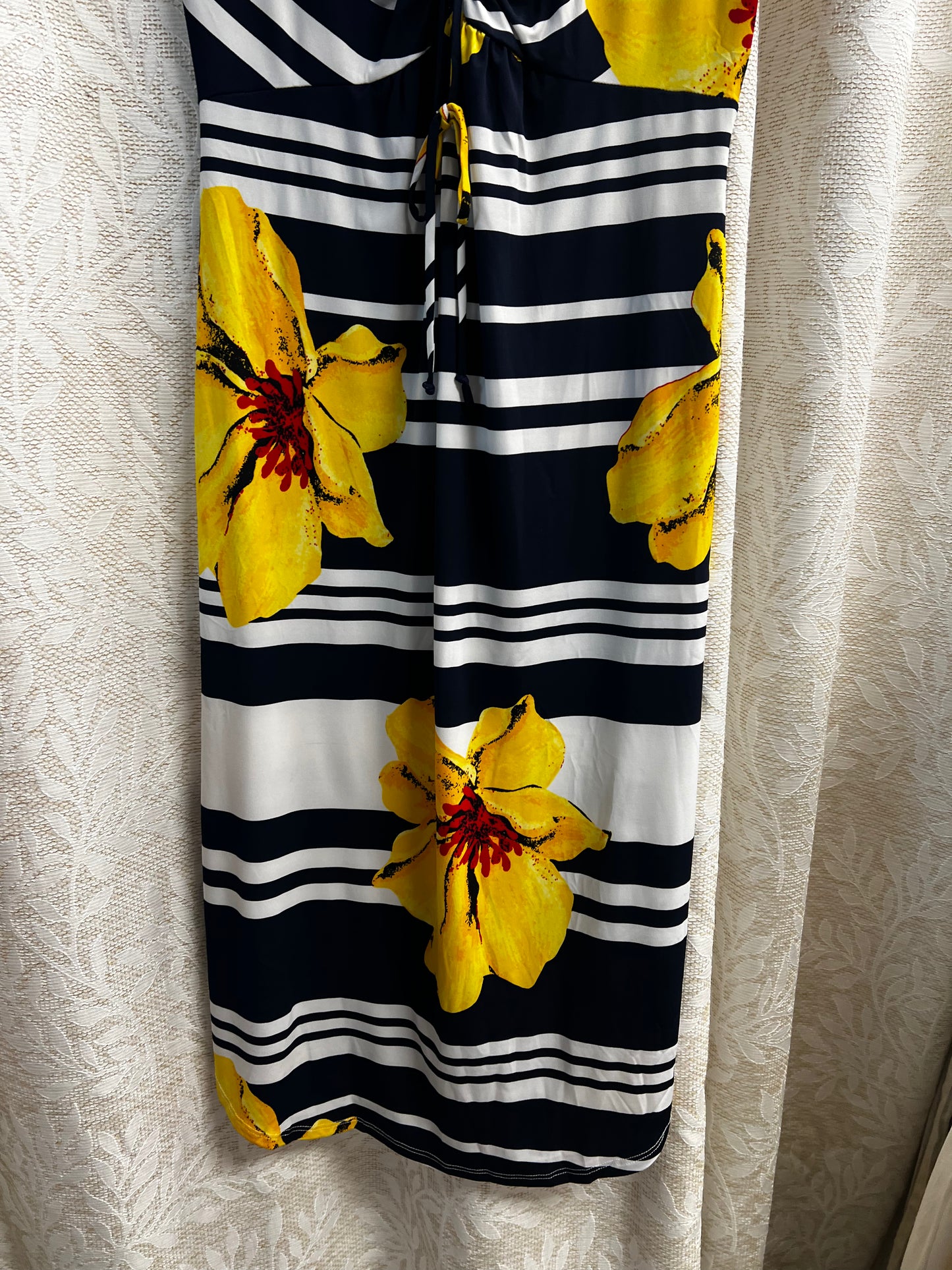 Floral stripe dress
