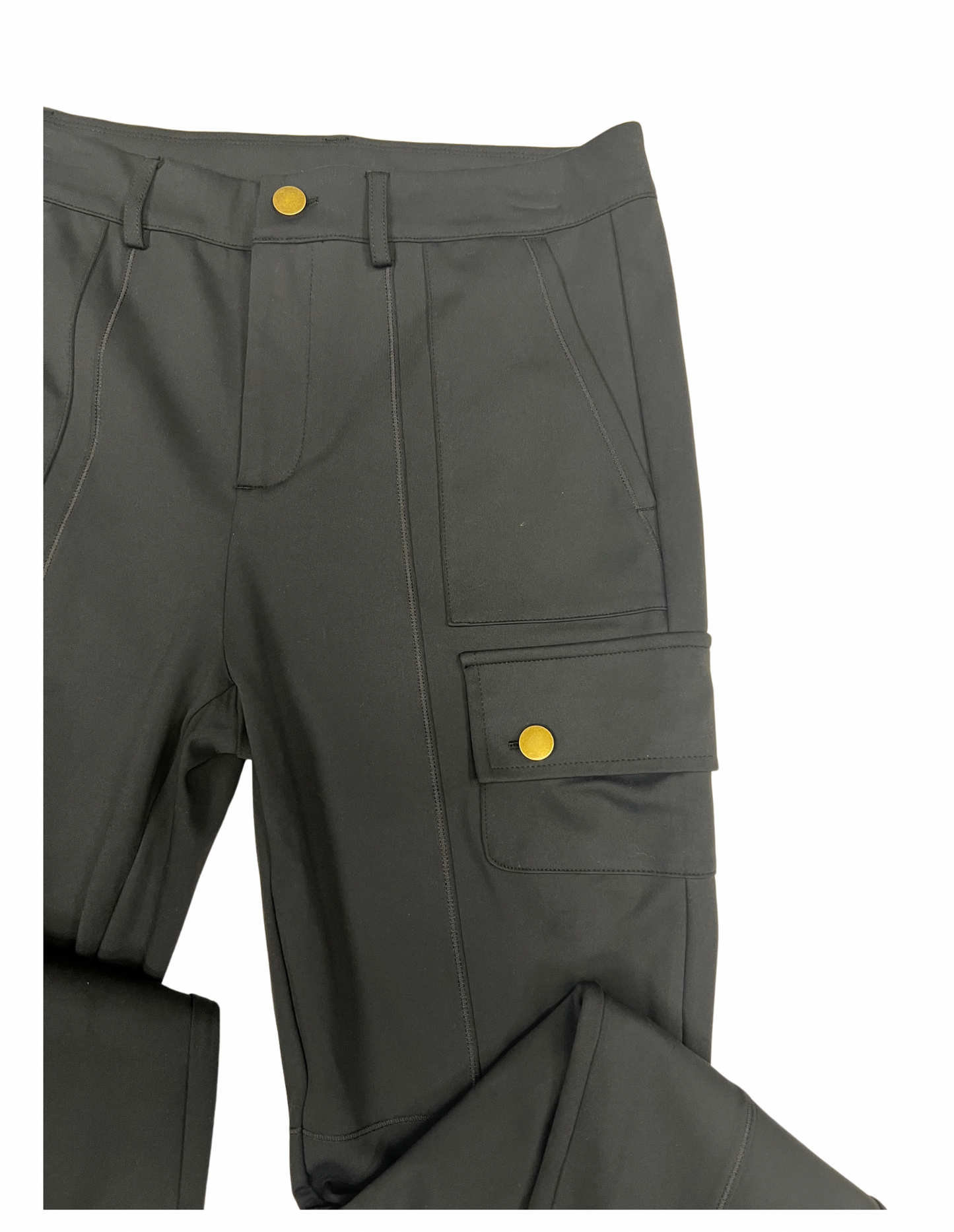 Solid skinny cargo pants - Halara