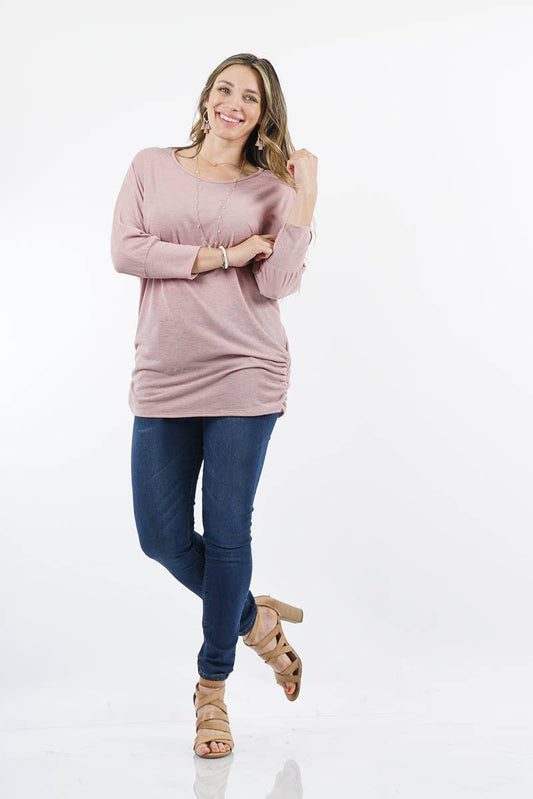 Plus Scoop Neck Dolman Top