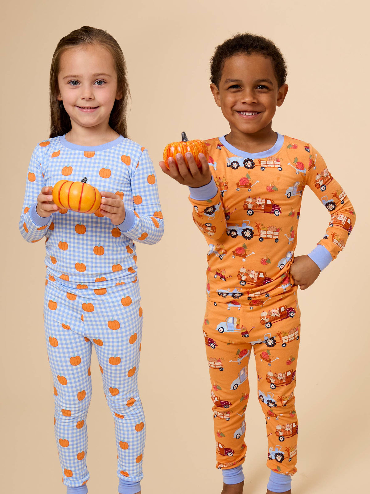 Baby Bamboo Viscose Harvest Haul Convertible One Piece Footie Pajama