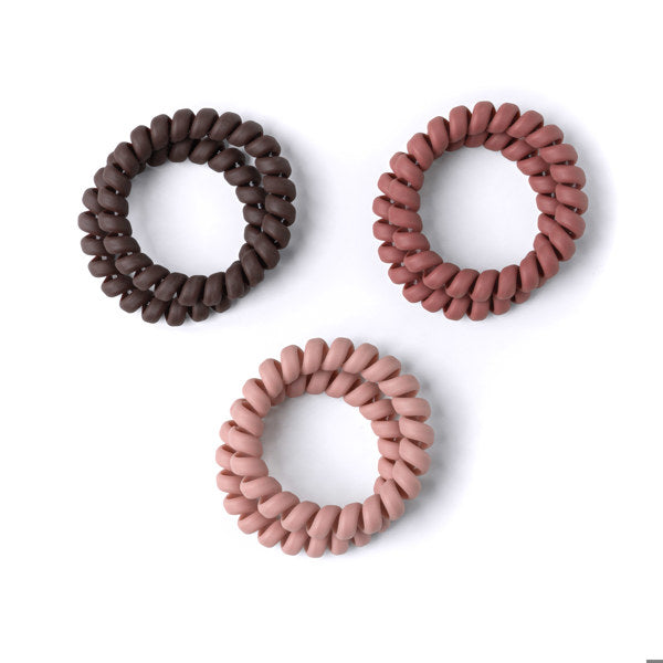Spiraling Coil Hair Ties