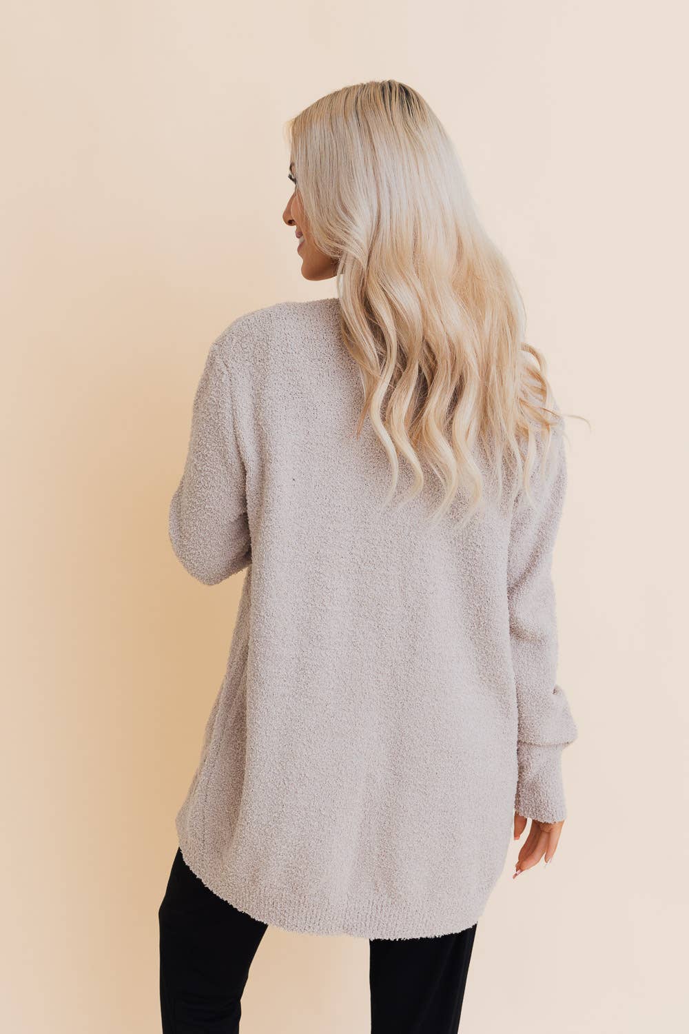 Cozy Boucle Longline Cardigan