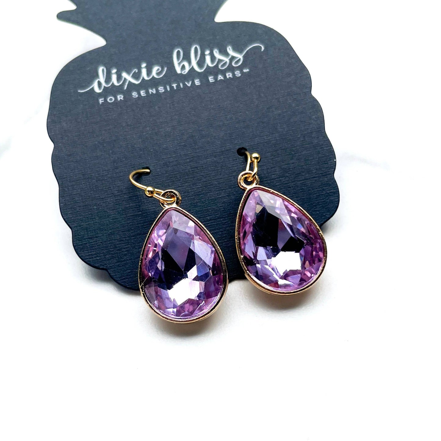 Lilac Drop earrings