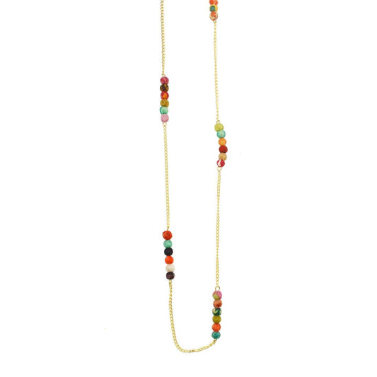 Aasha Long Station Necklace