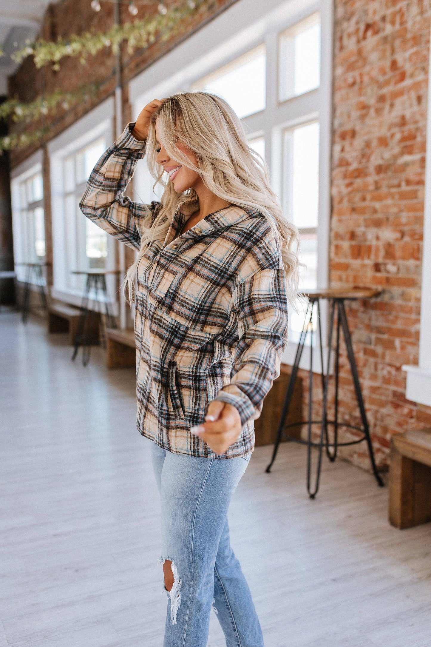 Plaid Pullover Hoodie
