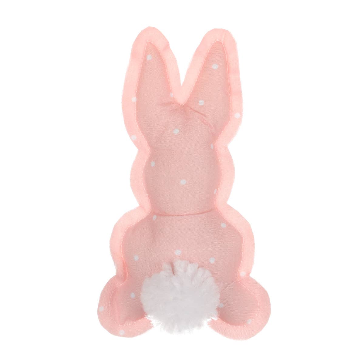 Pink Dotted Easter Pom Bunny