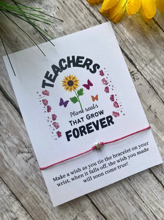Teachers- wish bracelet