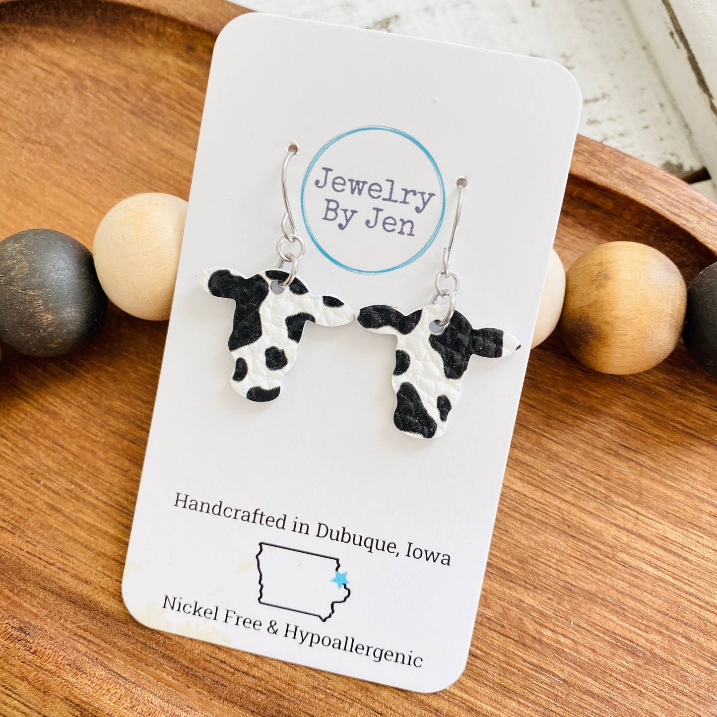 Cow Head Earrings