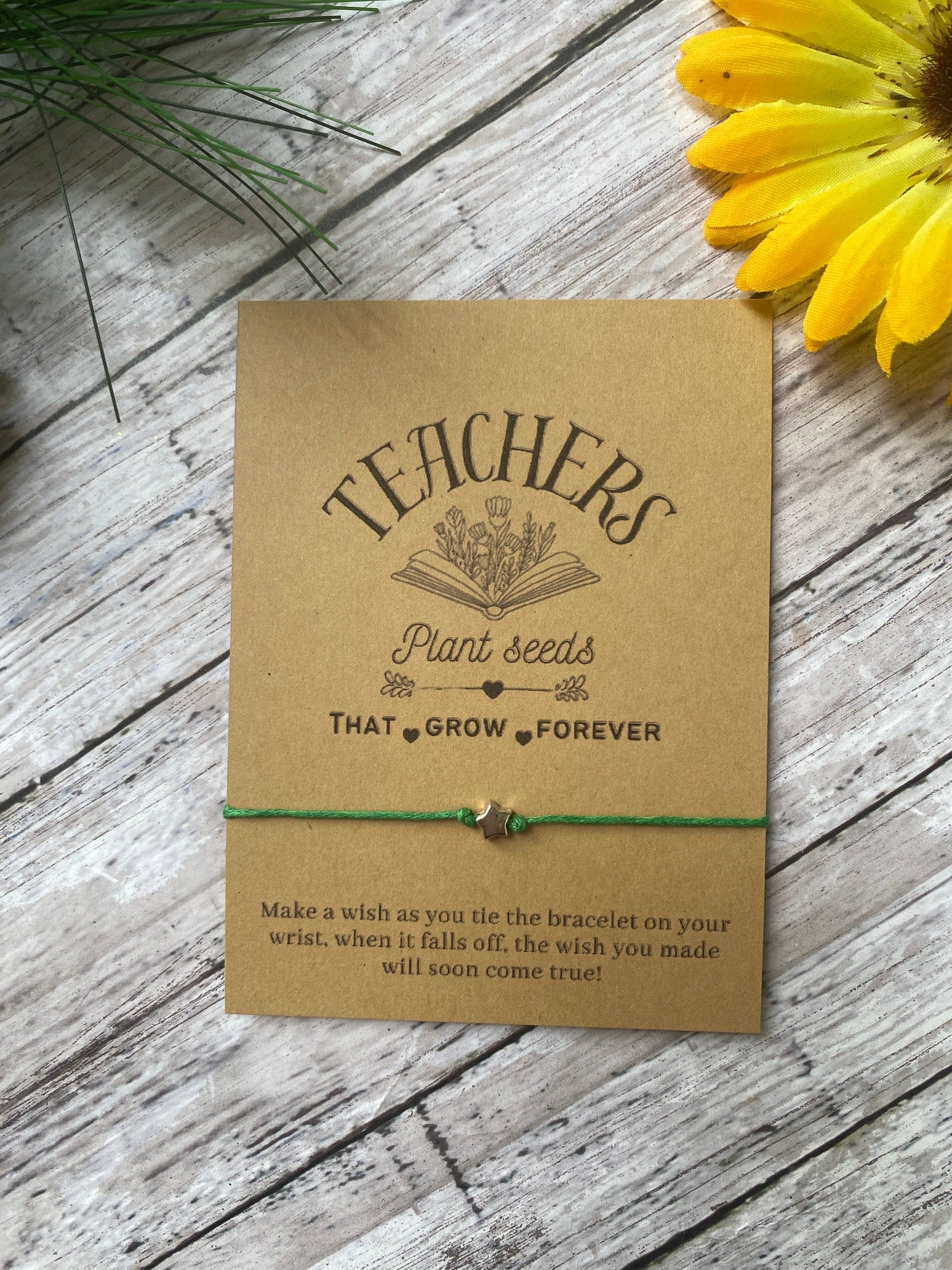 Teachers- wish bracelet