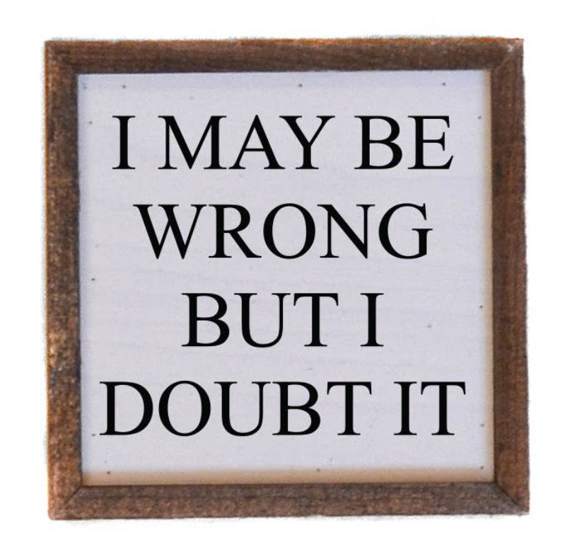 Farmhouse sign 6x6 Handmade