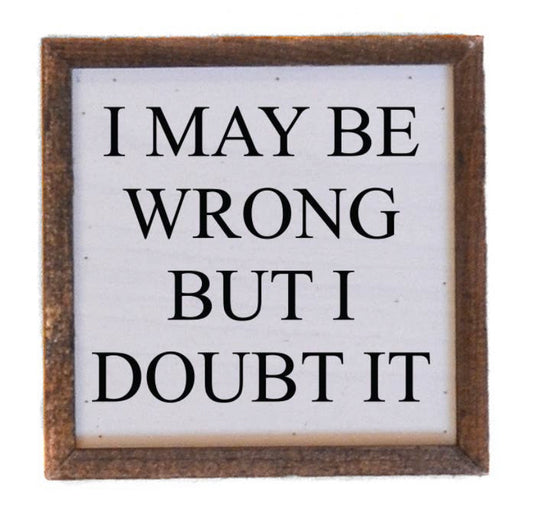 Farmhouse sign 6x6 Handmade