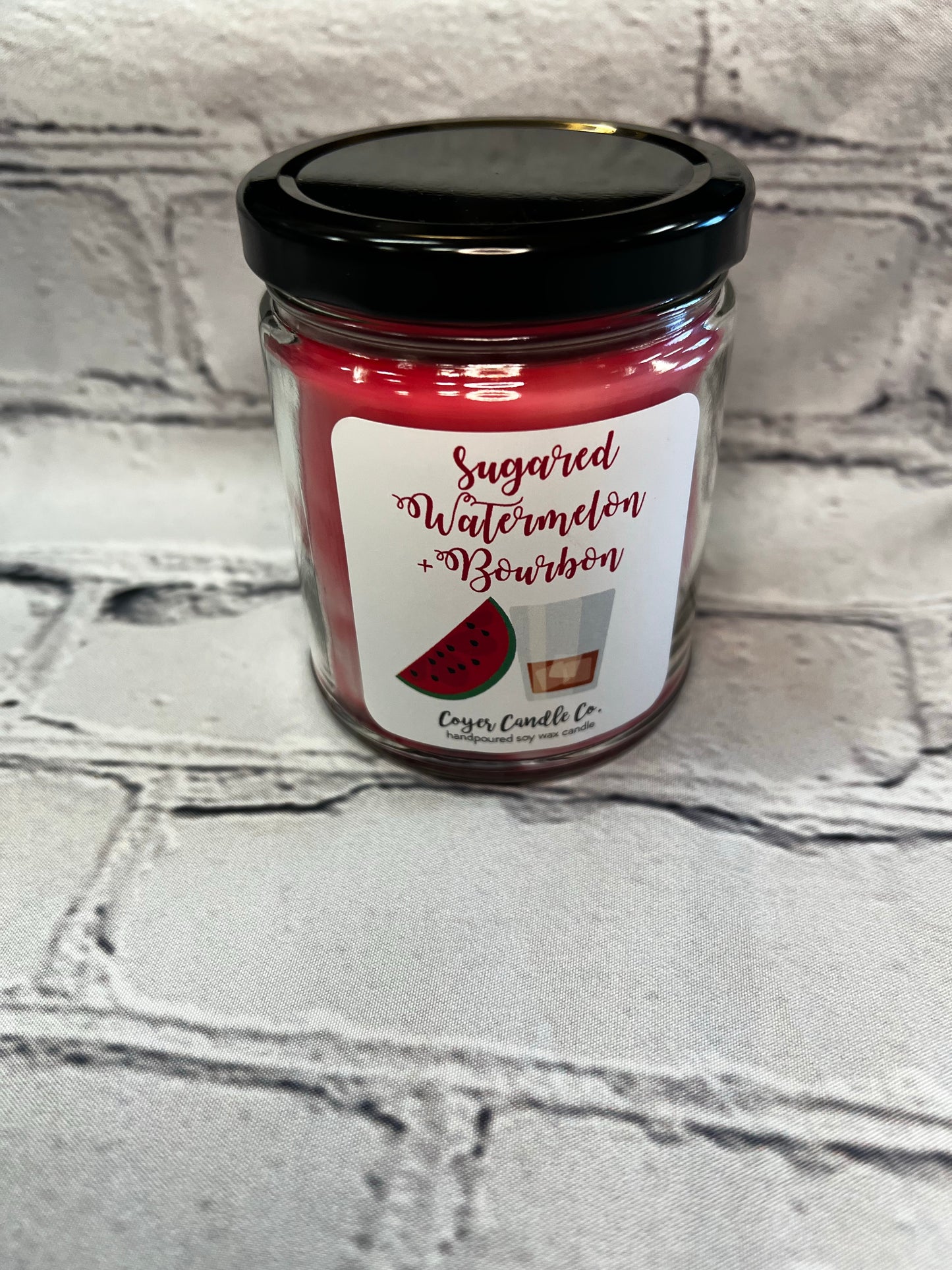 Sugared watermelon & bourbon -9oz candle