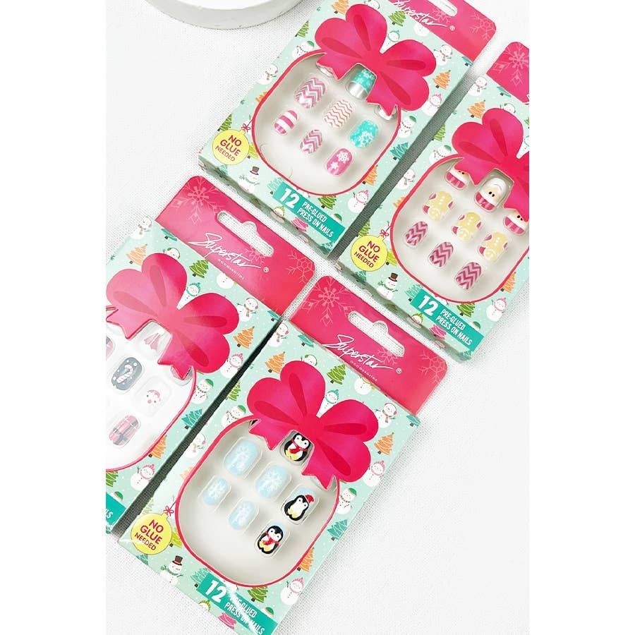 Kids Christmas Press on Nails