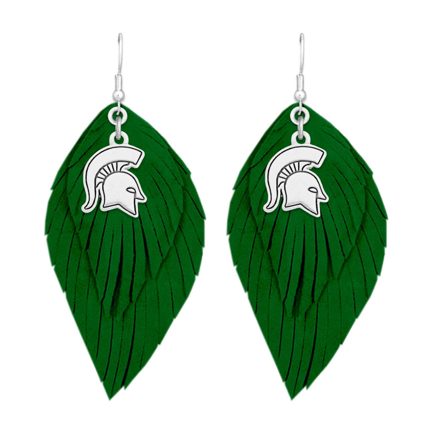 Michigan State Spartans Antique Logo Earrings