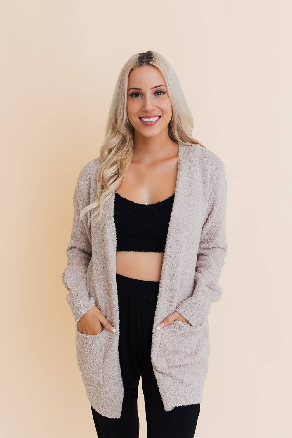 Cozy Boucle Longline Cardigan