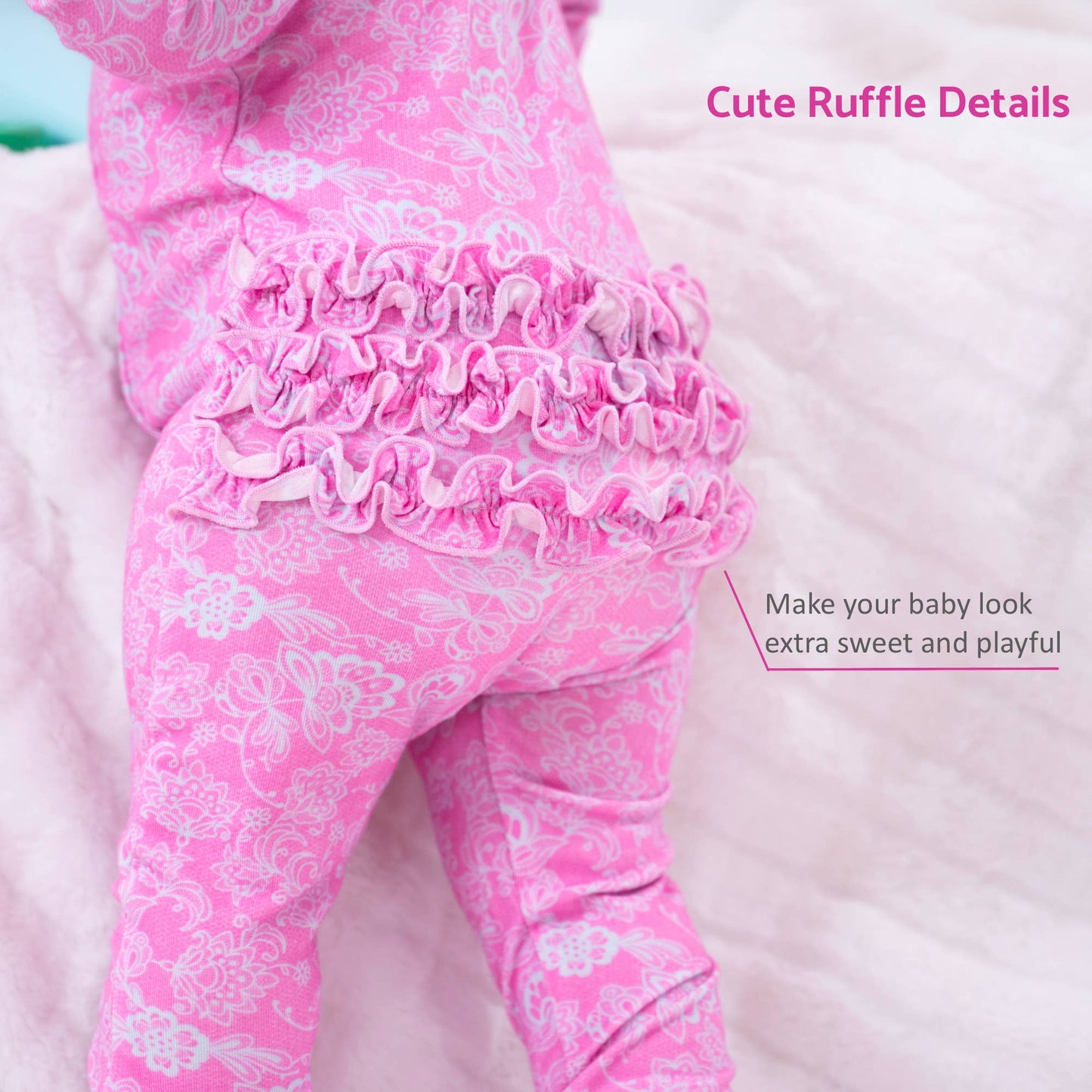 Lovely in Lace Baby Girl Bamboo Pajamas