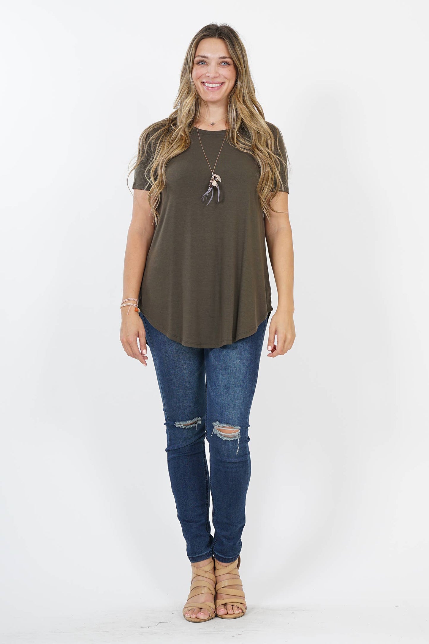 Plus- Rayon Basic Tee