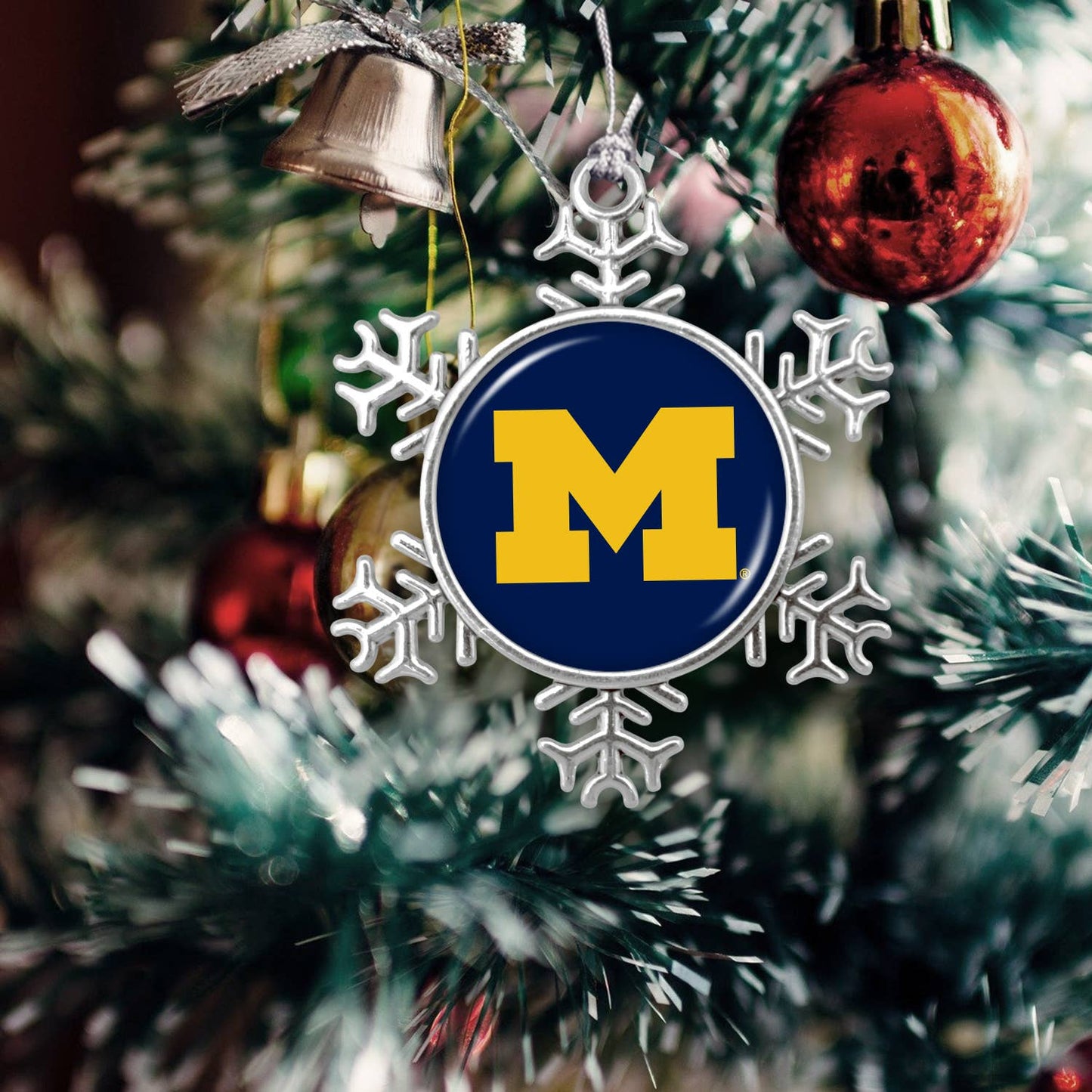 Michigan Wolverines  Snowflake Ornament