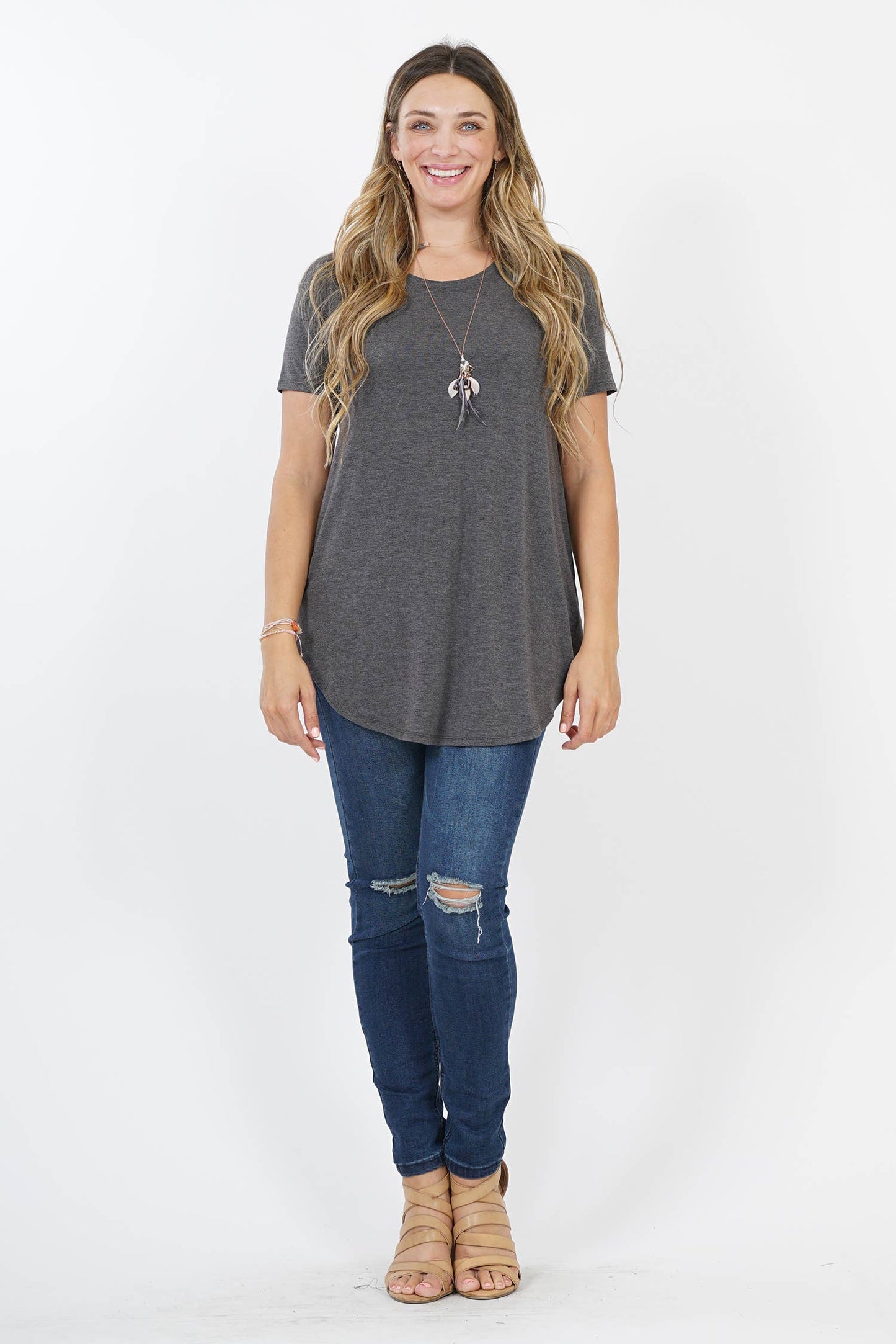 Plus- Rayon Basic Tee