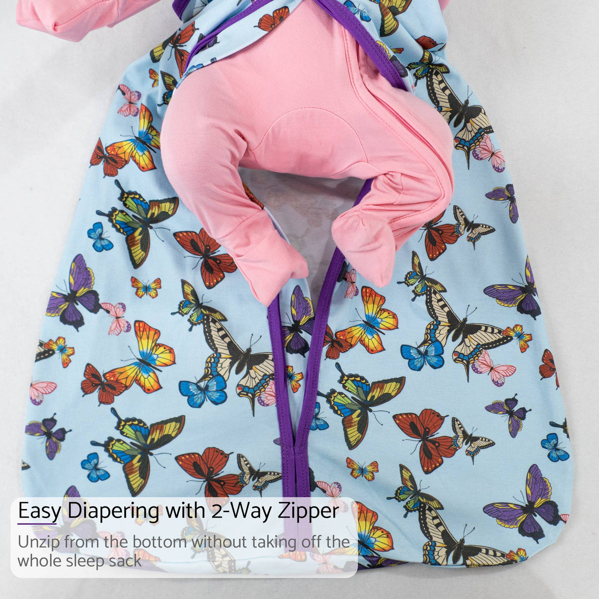 Organic Cotton Sleep Sack 0.5 TOG Butterfly