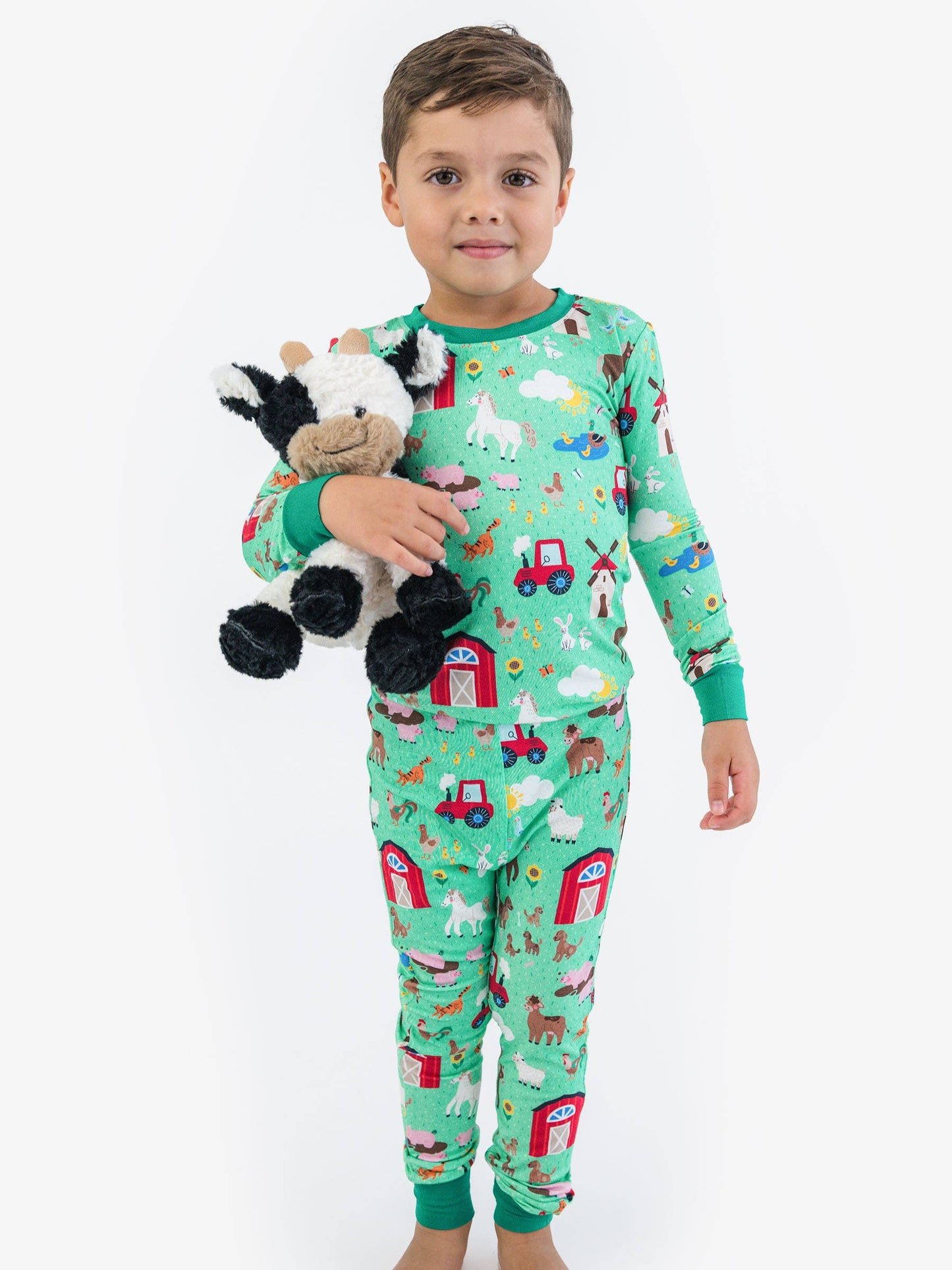 Farm Friends Long Sleeve Pj Set Bamboo Viscose